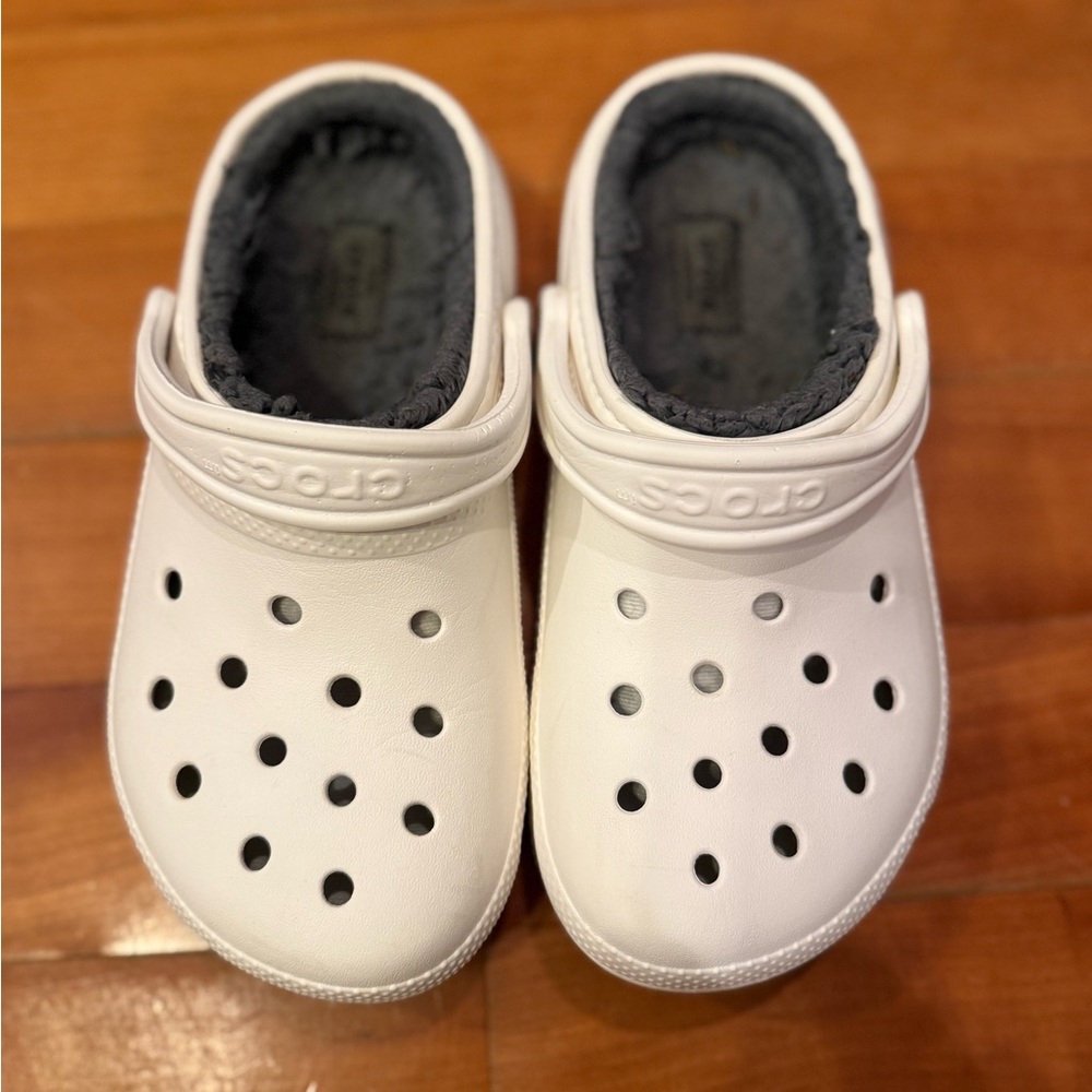 CROCS Unisex | White | Lined Clog Sandals Size M4 W6